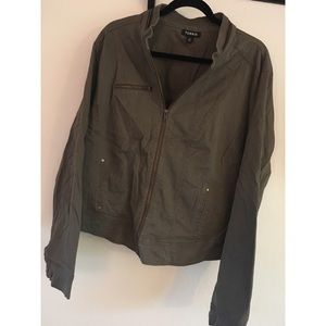 Olive Green Moto Style Torrid Jacket